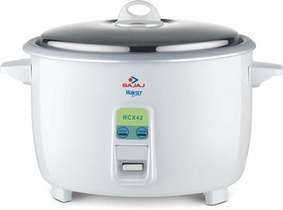Bajaj 1600-Watt Multifunction Rice Cooker Electric Rice Cooker(4.2 L, White)
