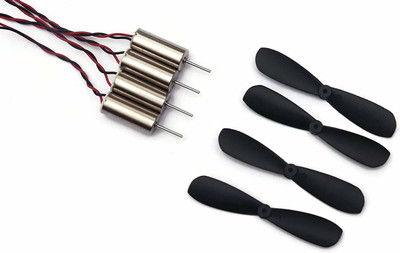 Creative Tech DC 3.7V 716 7x16mm Micro Coreless Motor Helicopter CW CCW Propeller for RC Quadcopter Electronic Components Electronic Hobby Kit