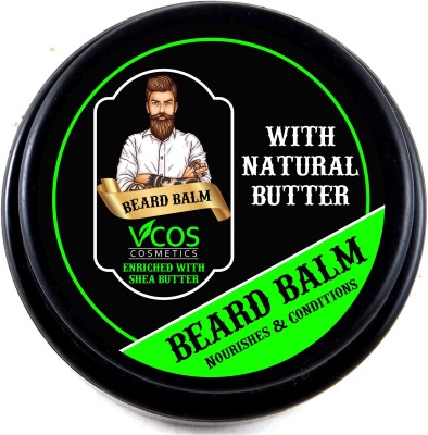 Vcos Cosmetics BEARD BALM - Soften & Moisturizes Beard & Hair with Beeswax Hair Wax(80 g)