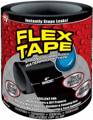 TORBA Waterproof Strong Adhesive Sealant Flex Tape For Any Surface To Stop Leakages 150 cm Gorilla Tape(Black Pack of 1)