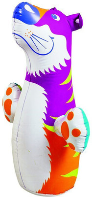 ECOM BHARAT Bop Shape 3-D Punching Hit Me Bag, (Keep Water in Base) Inflatable HitMe Toys(Multicolor)