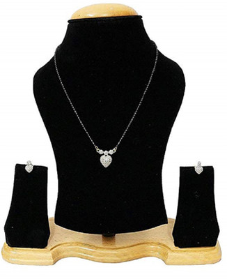 KAAYRA Alloy Gold-plated Black, Silver Jewellery Set(Pack of 1)