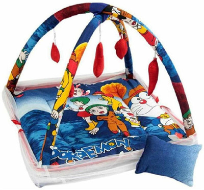 Byloom BHNBMN2 Polyester Washable Infants Mosquito Net(Blue, Tent)