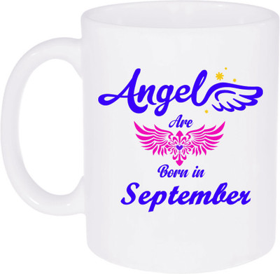 Shieldsmore Angel Are Born In September Ceramic Ceramic Coffee Mug(325 ml)