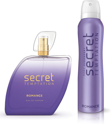 Secret Temptation Deodorant (225 ml) & Perfume (50 ml) Deodorant Spray  -  For Women(275 ml, Pack of 2)