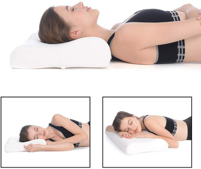 Proliva Memory Foam, Foam, Foam Solid Orthopaedic Pillow Pack of 1(White)