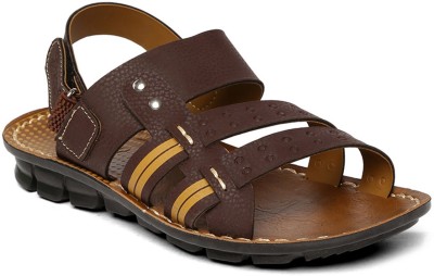 Paragon Boys Buckle Flats(Brown , 4-5 YEARS)