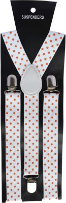 SunShopping Y- Back Suspenders for Men, Boys(White)