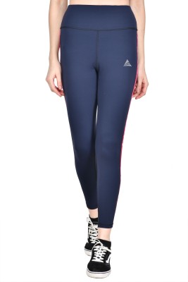 Actiwin Color Block Women Dark Blue Tights