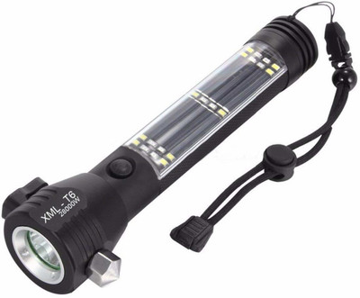 Bellveen Imported Rechargeable Emergency Torch Light Torch(Black, 20 cm, Rechargeable)