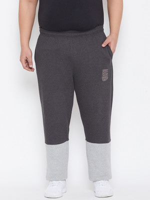 bigbanana Colorblock Men Grey Track Pants