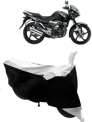 Shree ji traders Two Wheeler Cover for Suzuki(GS 150R, White, Black)