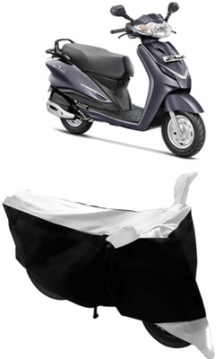 Shree ji traders Two Wheeler Cover for Hero(Duet, White, Black)