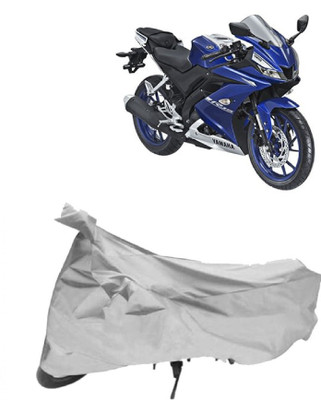 AutoRash Two Wheeler Cover for Yamaha(R15 V3, Silver)