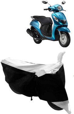 BIKECOVER Two Wheeler Cover for Yamaha(Fascino, White)