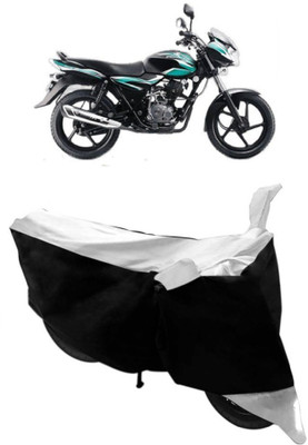 Shree ji traders Two Wheeler Cover for Bajaj(Discover 100 DTS-i, White, Black)
