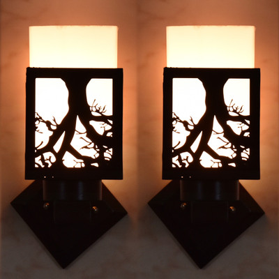 1st Time Uplight Wall Lamp Without Bulb(Pack of 2)