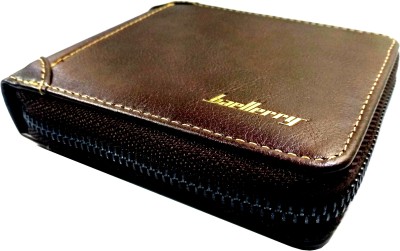 baellerry Men Brown Genuine Leather Wallet(5 Card Slots)