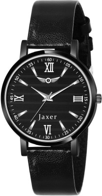 Jaxer JXRW2537 Black Genuine Leather Strap Analog Watch  - For Women