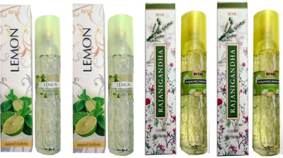 RIYA LEMON, RAJNIGANDHA Spray LEMON(4 x 200 ml)