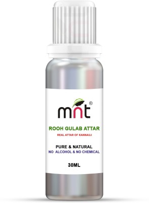 MNT Rooh Gulab Attar For Unisex, Long Lasting & Alcohol Free (30ml) - Pure Natural & Premium Quality Roll-on Floral Attar(Rose)