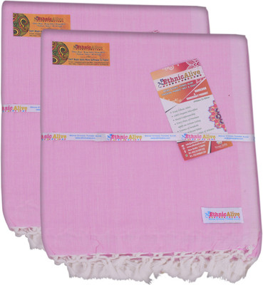 EthnicAlive Solid Single Throw for  AC Room(Silk, Pink)