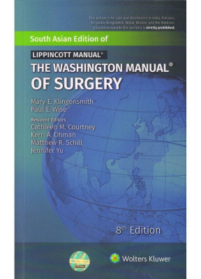 The Washington Manual of Surgery 8th Edition 2020 By Mary E Klingensmith(English, Paperback, Klingensmith)