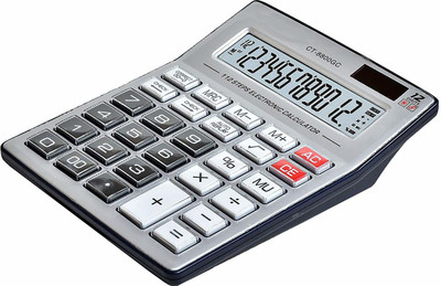 Villy Premium Quality Big Display/Big Button 12 Digit Mirror Button Basic  Calculator(12 Digit)