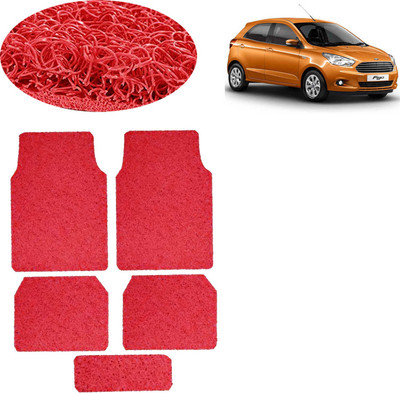 aksmit PVC Standard Mat For  Ford Figo(Red)
