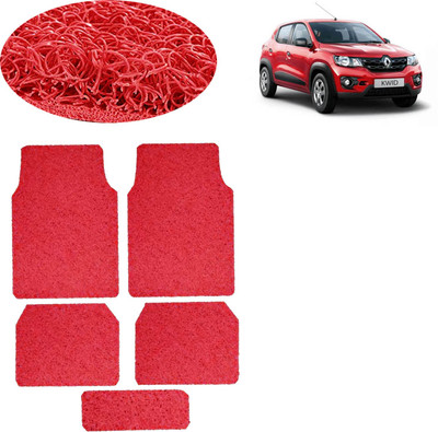 aksmit PVC Standard Mat For  Renault Kwid(Red)