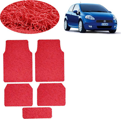 aksmit PVC Standard Mat For  Fiat Universal For Car(Red)