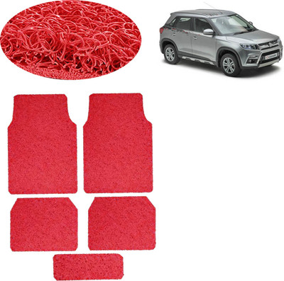 aksmit PVC Standard Mat For  Maruti Suzuki Vitara Brezza(Red)