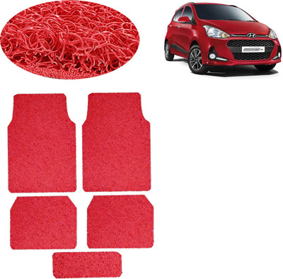 aksmit PVC Standard Mat For  Hyundai i10(Red)