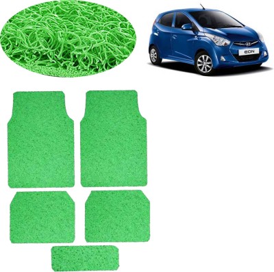 aksmit PVC Standard Mat For  Hyundai Eon(Green)