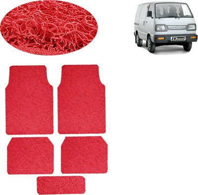 aksmit PVC Standard Mat For  Maruti Suzuki Omni(Red)