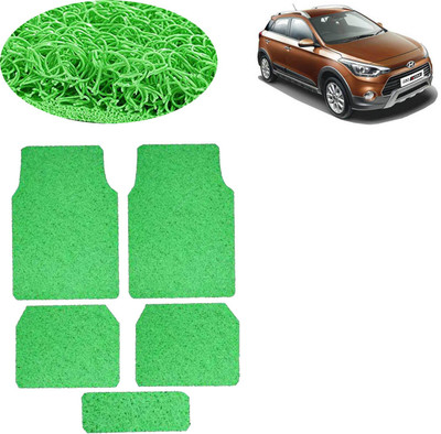 aksmit PVC Standard Mat For  Hyundai i20 Active(Green)
