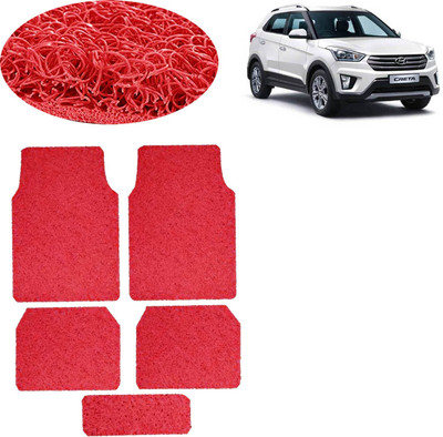 aksmit PVC Standard Mat For  Hyundai Creta(Red)