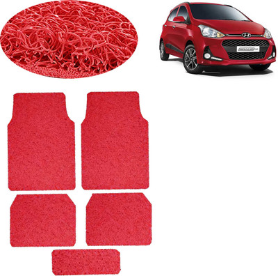 aksmit PVC Standard Mat For  Hyundai Grand i10(Red)