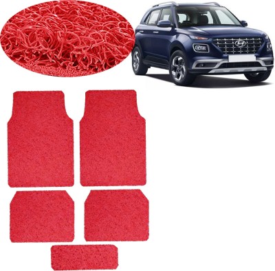 aksmit PVC Standard Mat For  Hyundai Venue(Red)