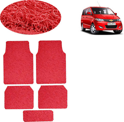aksmit PVC Standard Mat For  Chevrolet Enjoy(Red)