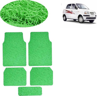 aksmit PVC Standard Mat For  Hyundai Santro Xing(Green)