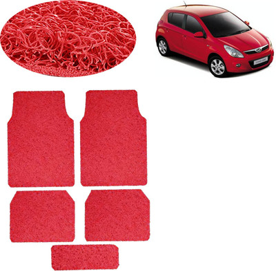 aksmit PVC Standard Mat For  Hyundai i20(Red)