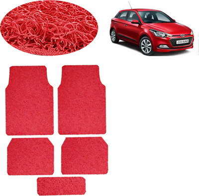 aksmit PVC Standard Mat For  Hyundai Elite i20(Red)
