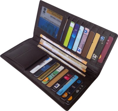 Style 98 15 Card Holder(Set of 1, Brown)