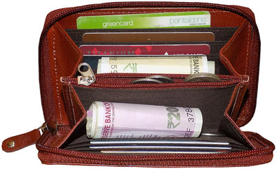 Style 98 8 Card Holder(Set of 1, Brown)