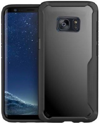 DOTCASE Back Cover for Samsung Galaxy S7 Edge(Black, Transparent, Shock Proof)