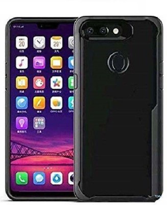 DOTCASE Back Cover for Realme U1(Black, Transparent, Dual Protection)