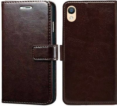 POPKART Flip Cover for OPPO F1 Plus(Brown)