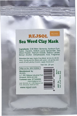 REJSOL SEA WEED CLAY MASK 20 gm Sachet 10 Nos(200 g)
