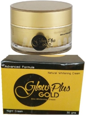 Glow plus Gold Night Cream For Whitening & Clean Pores On Skin(30 g)